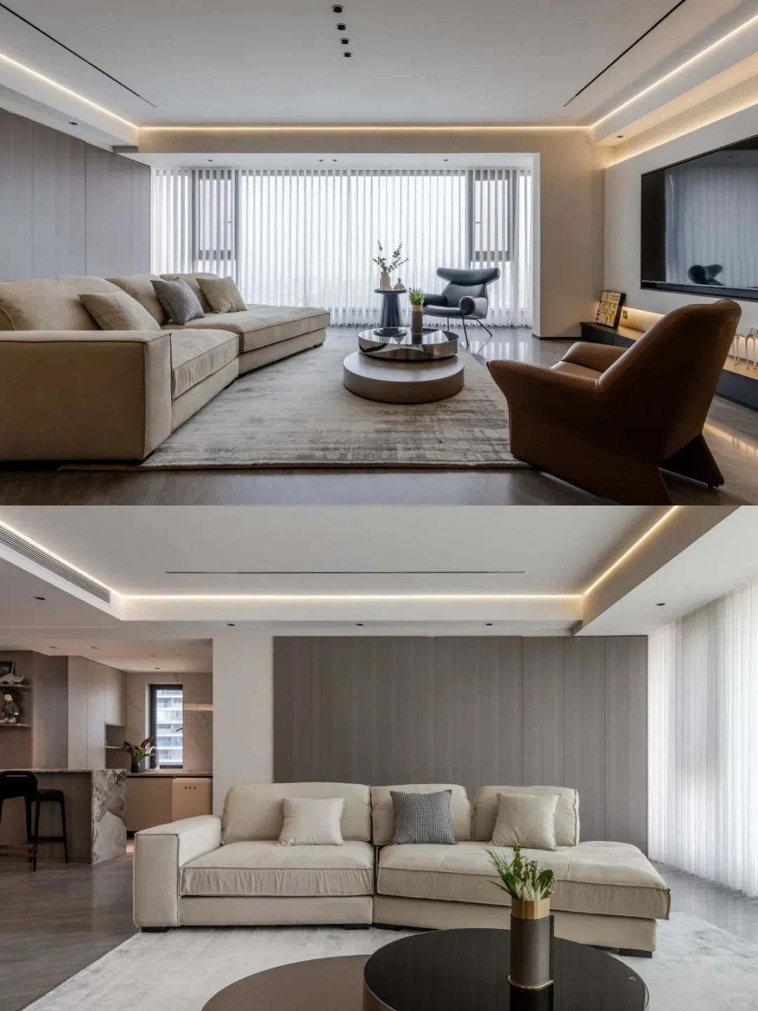 能开小车逛着玩的现代简约风大平层-1