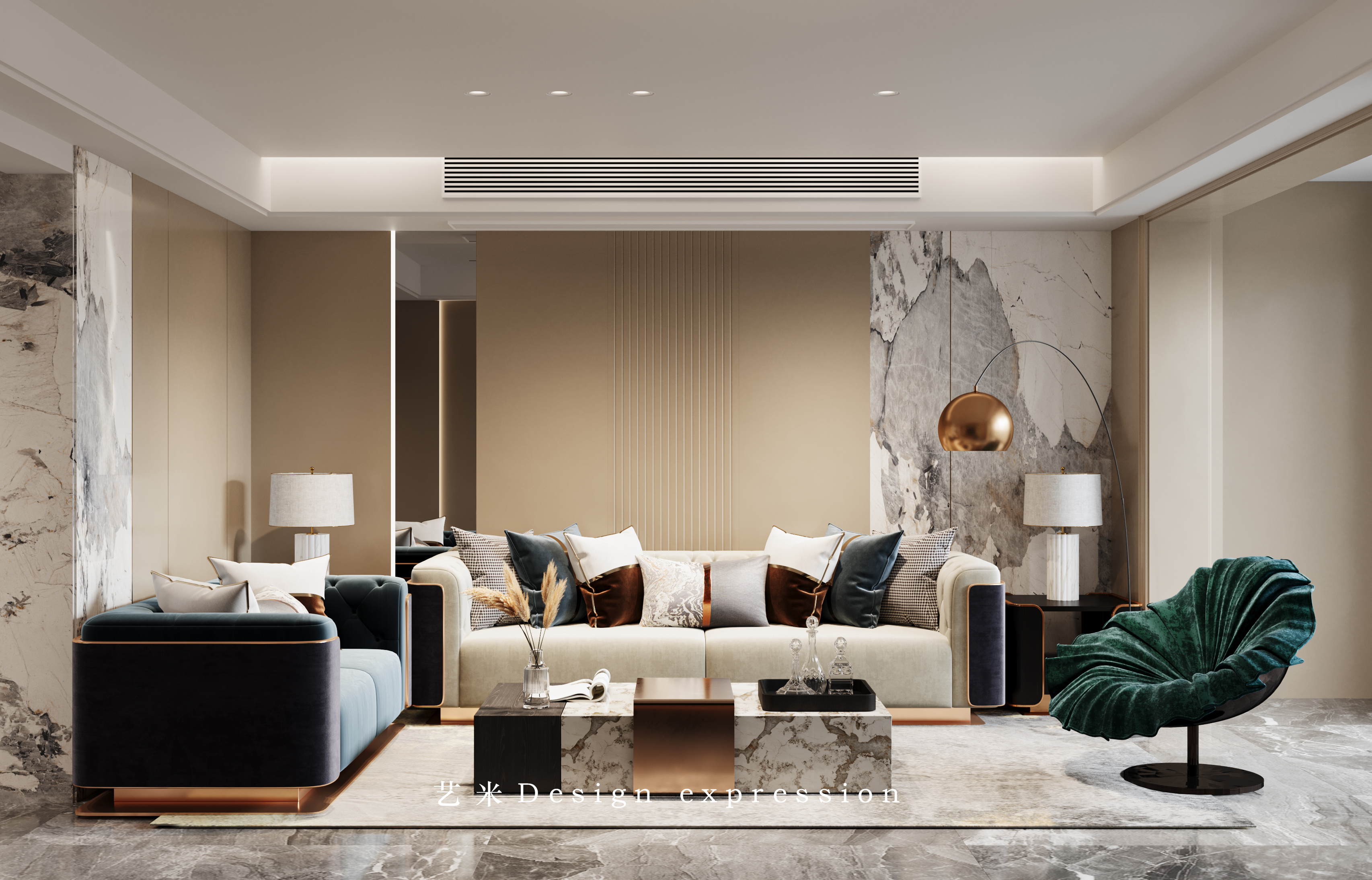 现代轻奢客餐厅-艺米效果图-8