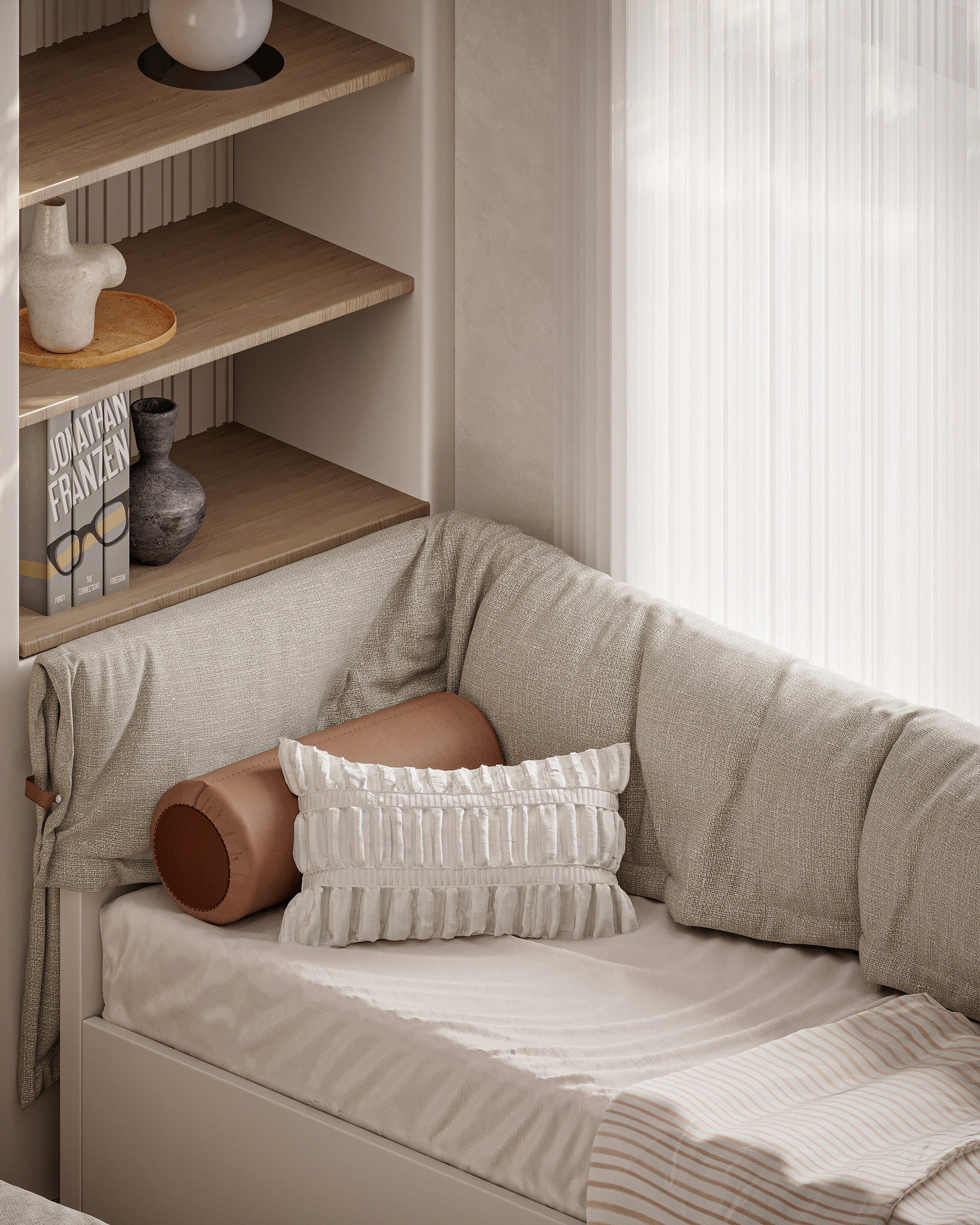 女孩卧室设计丨埃及开罗丨Amina El  kholy,Ahmed Saleh Designs-2