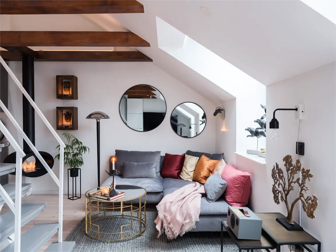 瑞典 35m²小复式，空间设计典范-7