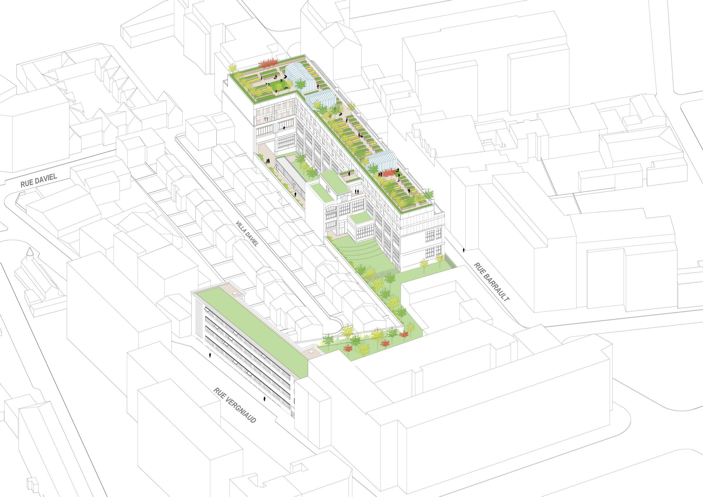 Télécom Paris 住宅修复项目丨法国巴黎丨Atelier Philéas Architecture-48