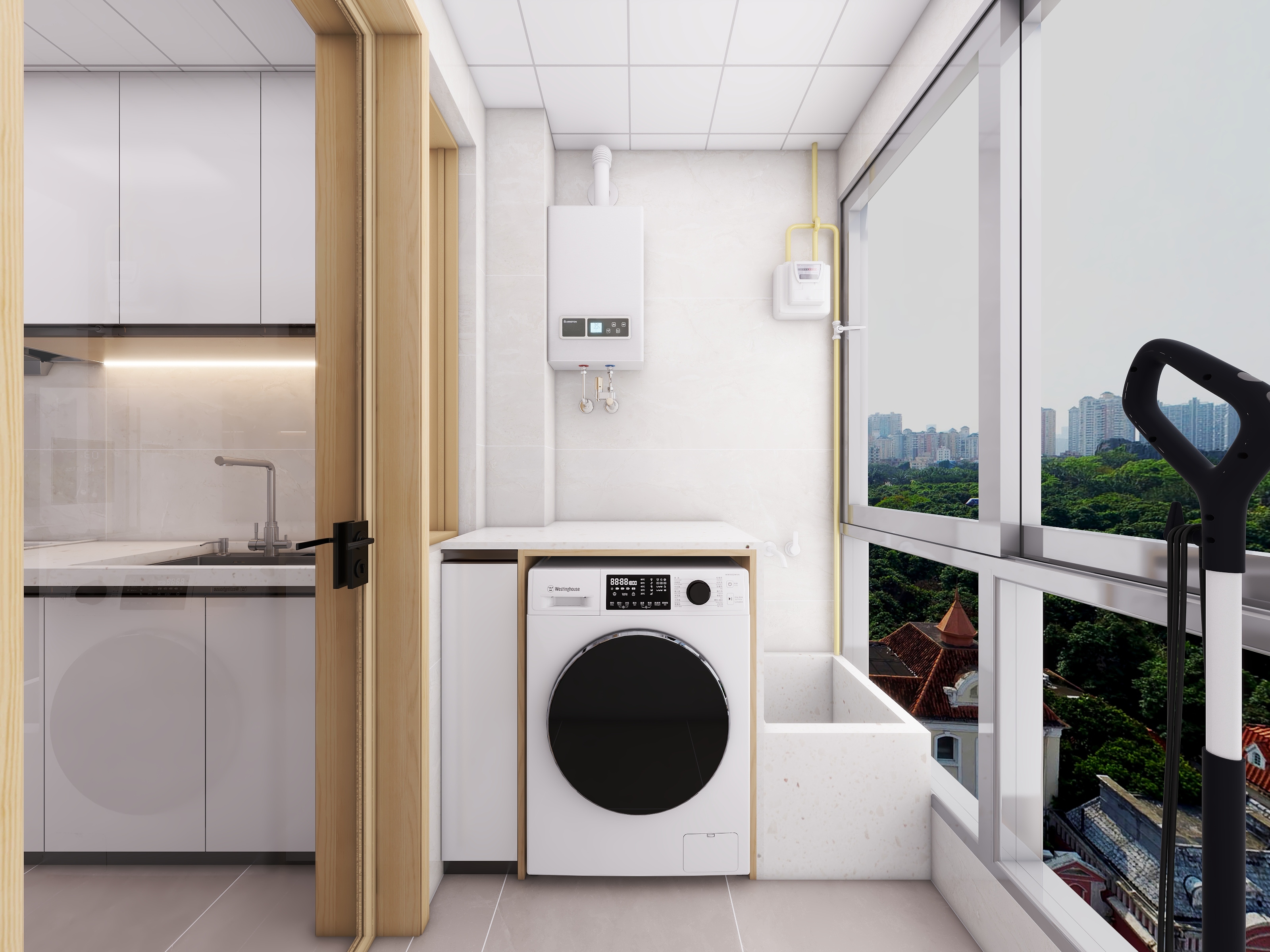 四川成都汇厦少城锦官郡（67平方日式原木风两居室）-44