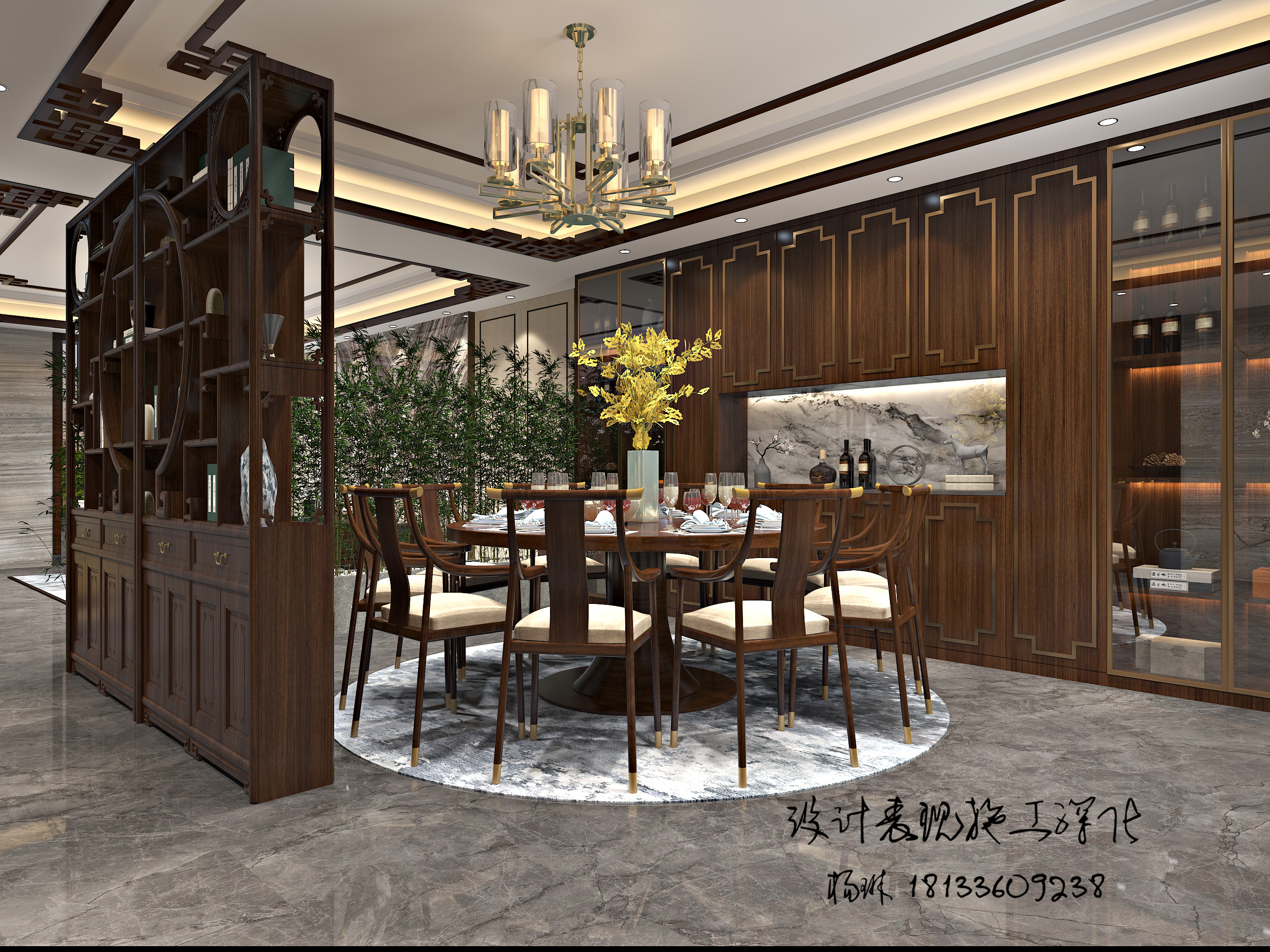 中式大平层别墅-1