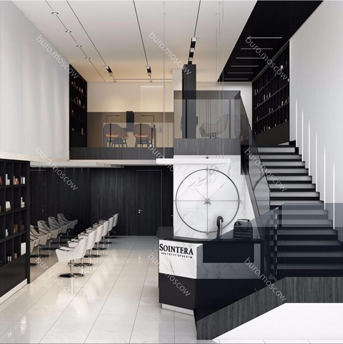 Sointera美容院室内设计丨俄罗斯莫斯科丨马克西姆·科罗坚科领导的设计工作室-36
