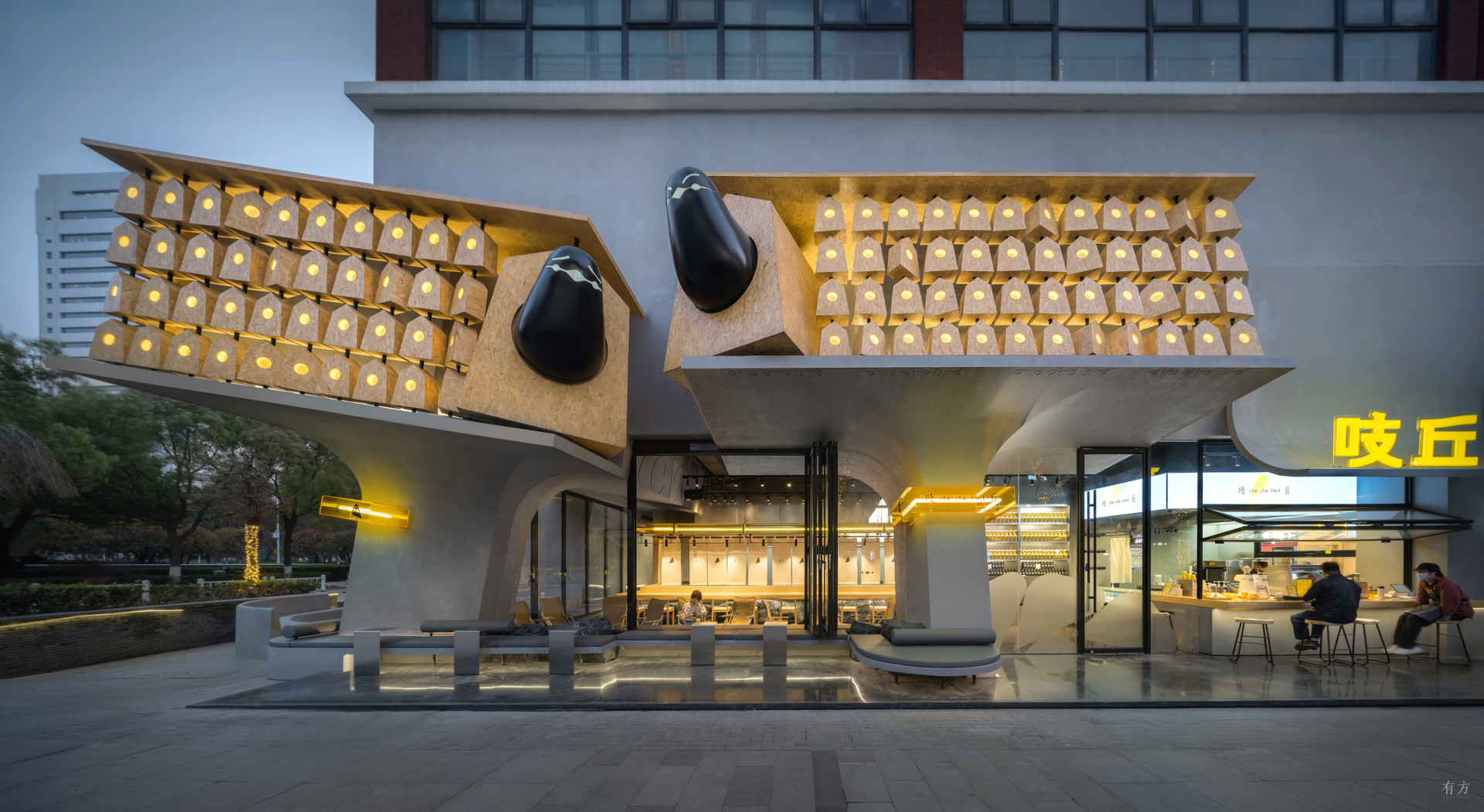 吱丘制面所+咖啡ChicChicBird丨中国武汉丨华中科技大学建规学院+青·微舍（武汉）工作室-15