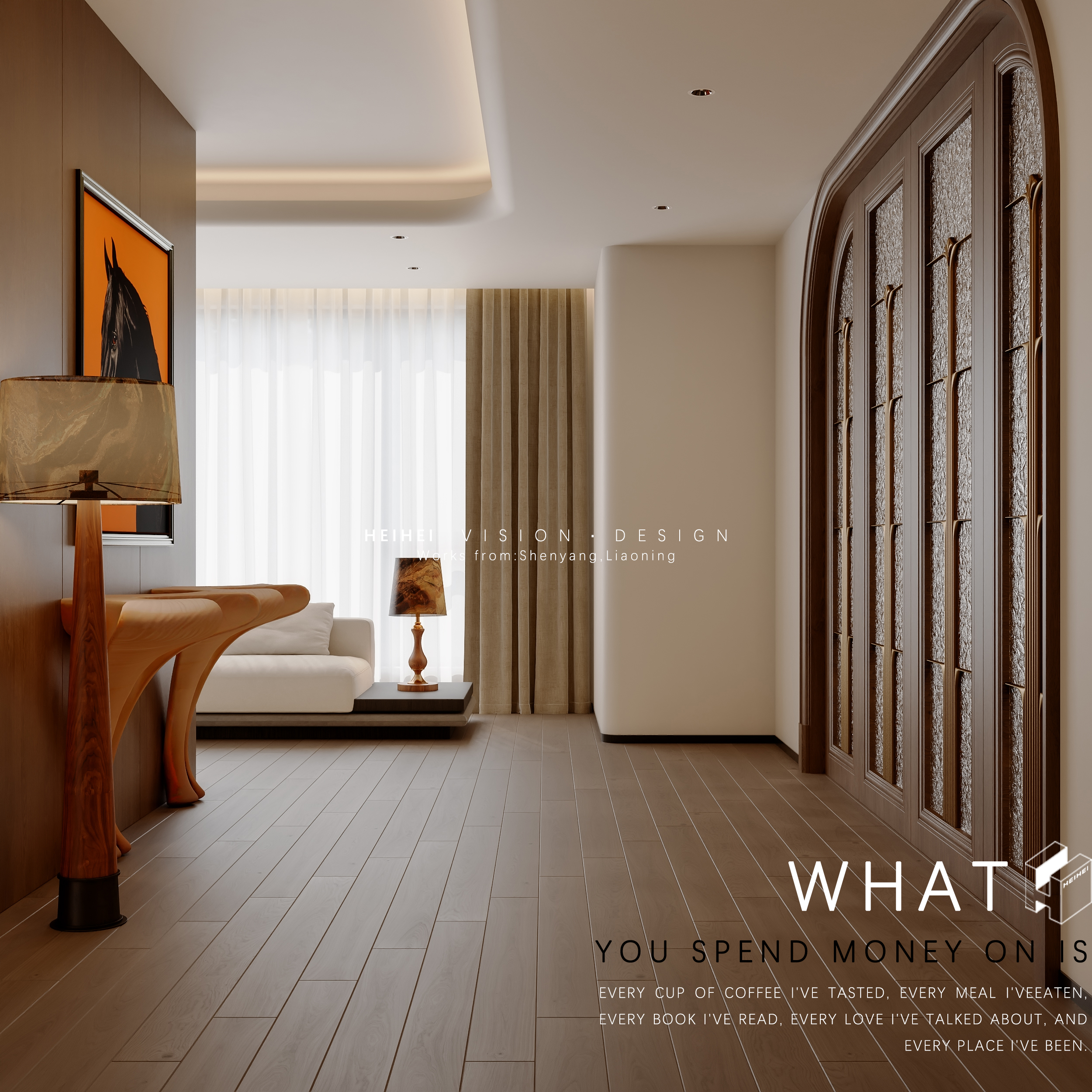 HEIHEI·老钱腔调里的当代奢华（卧室篇）丨中国辽宁-5