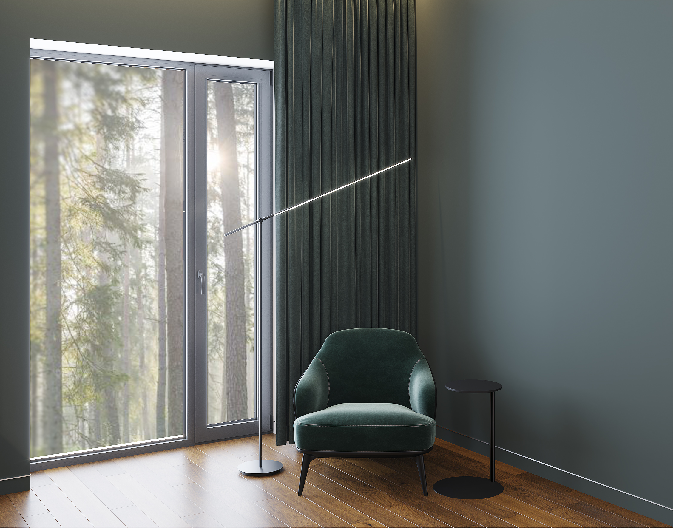 黑色版房屋室内装饰丨Golub Architects-43