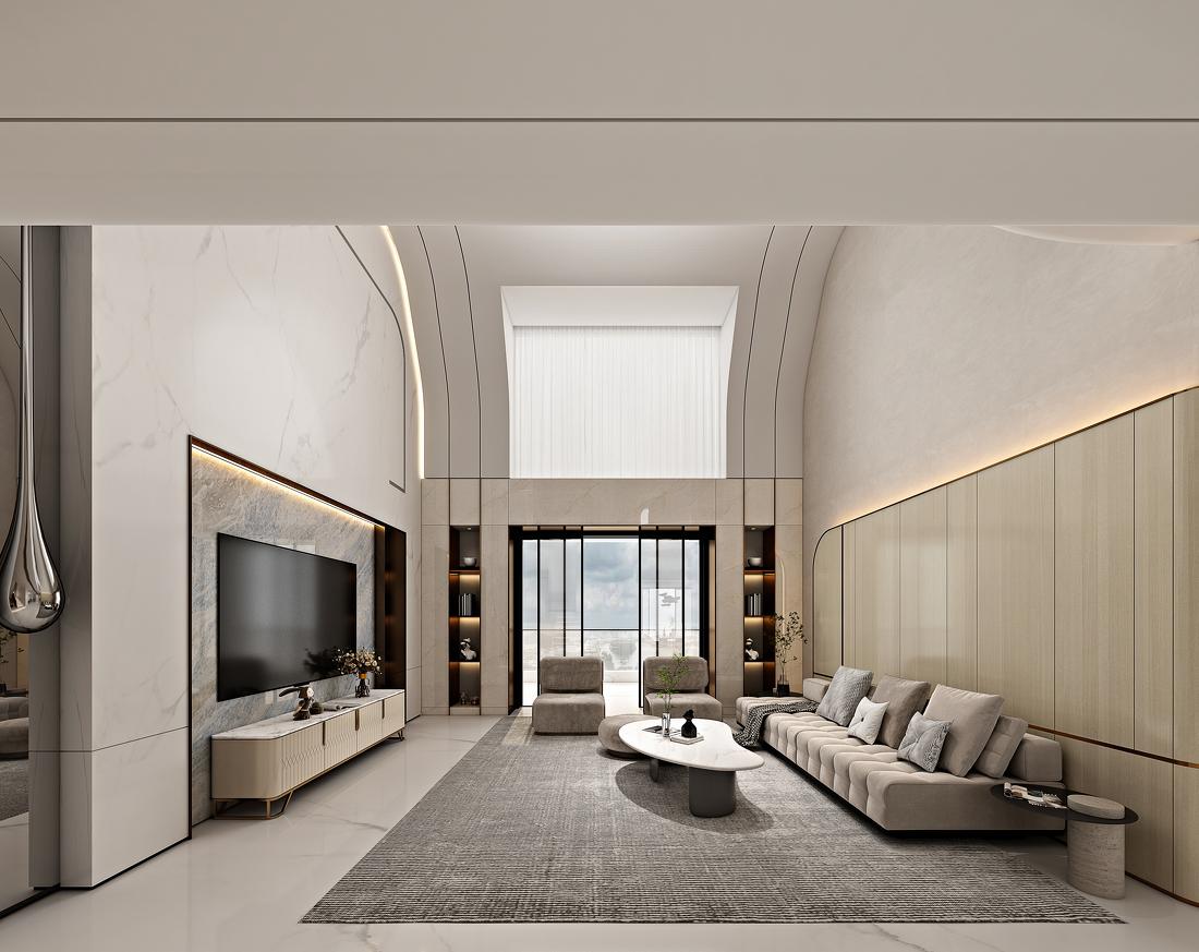 360m²极简复式-3