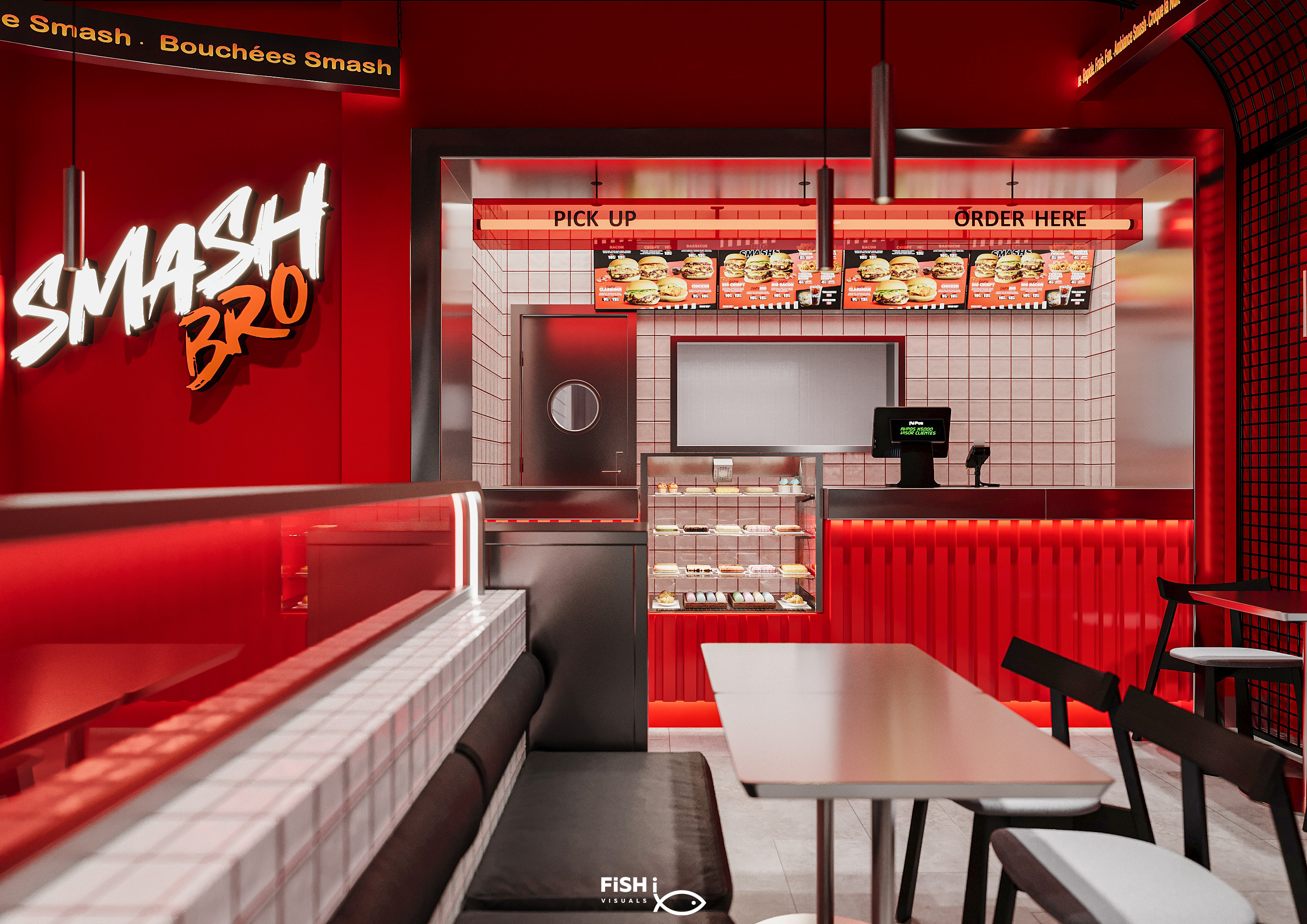 SMASH BRO 汉堡餐厅丨法国巴黎丨Moamen Mahmoud,Nada Ali 等团队-43