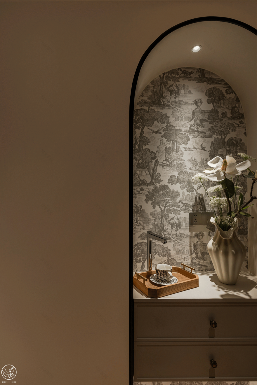 300㎡跃层,在光与曲线里,把生活安稳下来-55