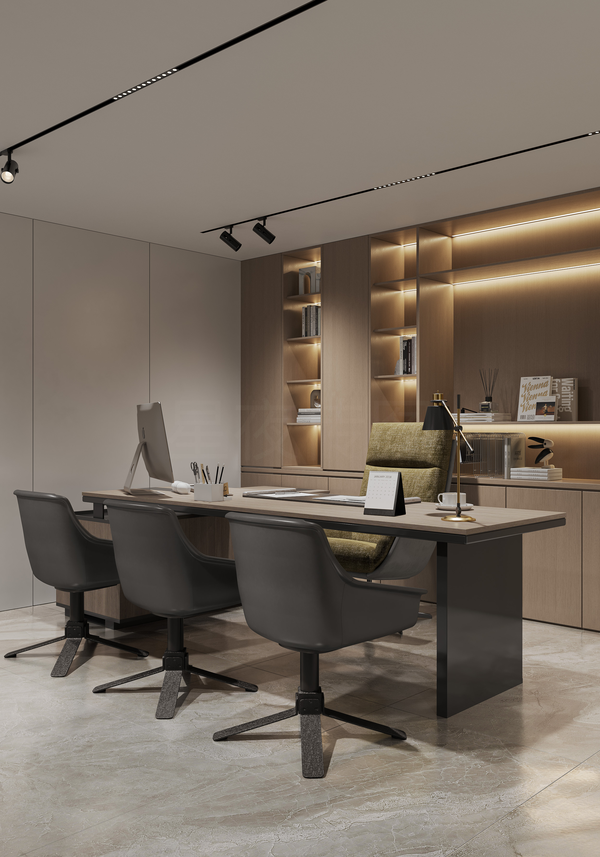 美容院效果图 员工区域 以及项目表现-1