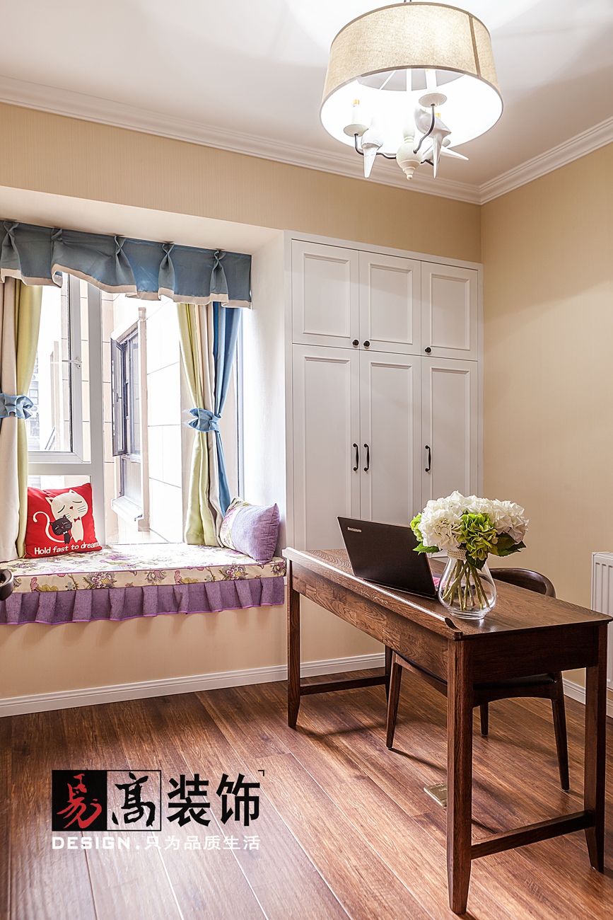 96 平米美式三室两厅，易高装饰打造不一样的空间-18