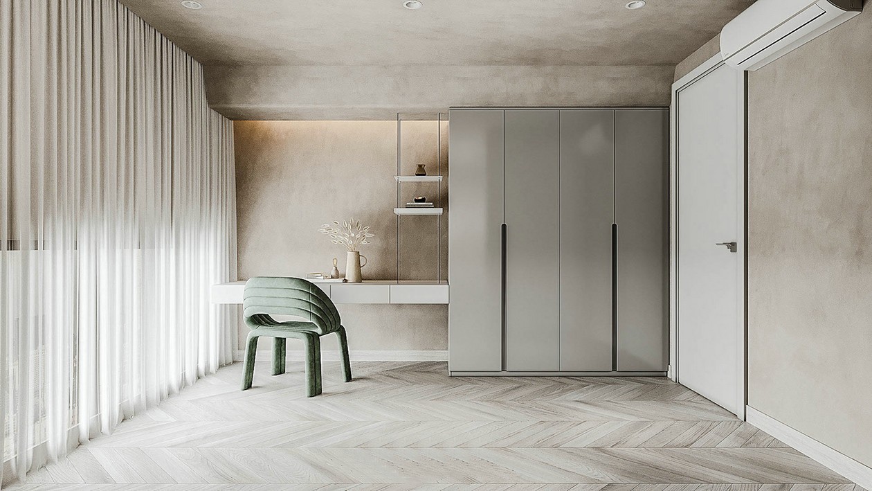 水泥灰+绿色超高颜值设计-18