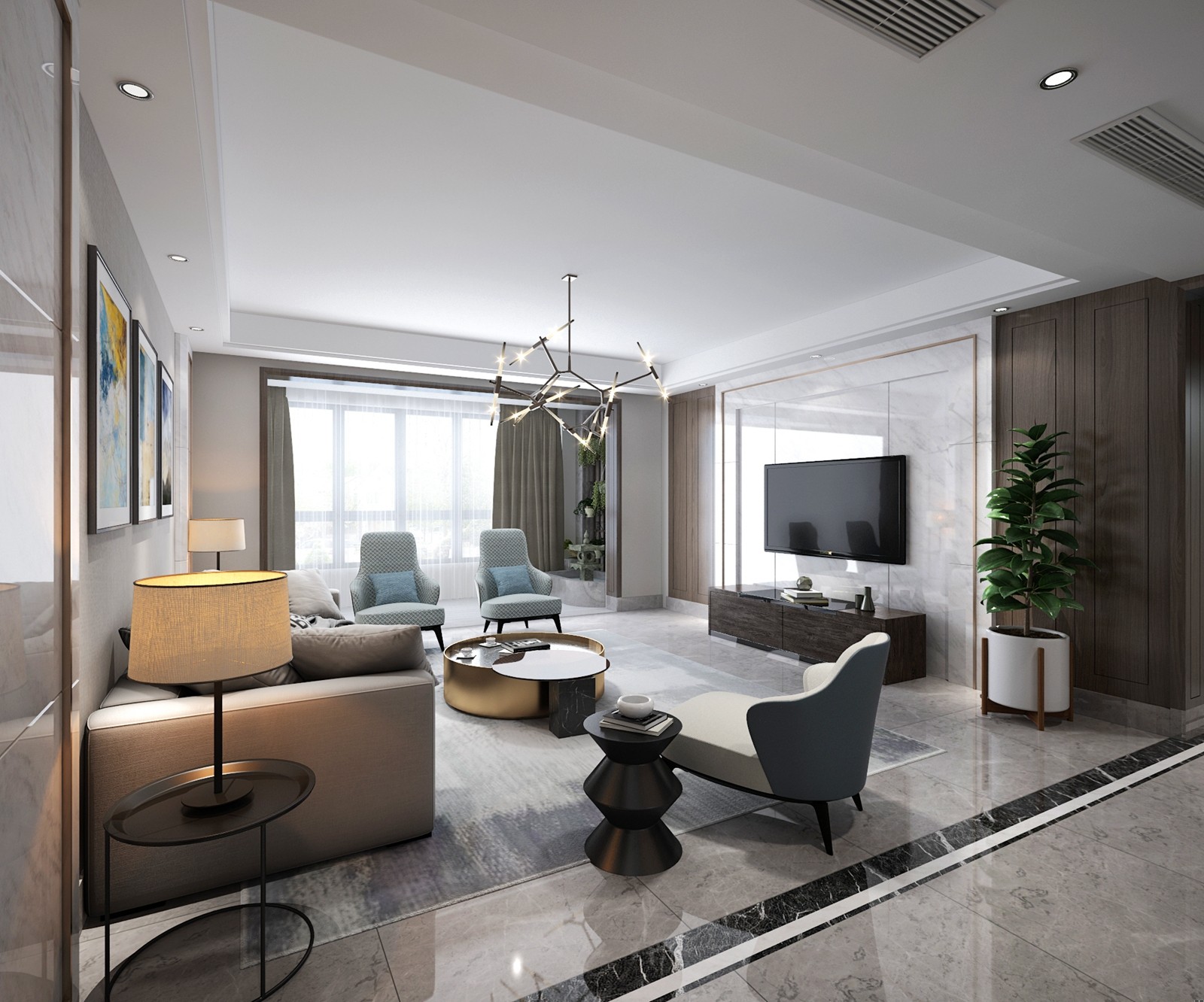 红绿撞色两室一厅丨Oleksandra Teslia-53