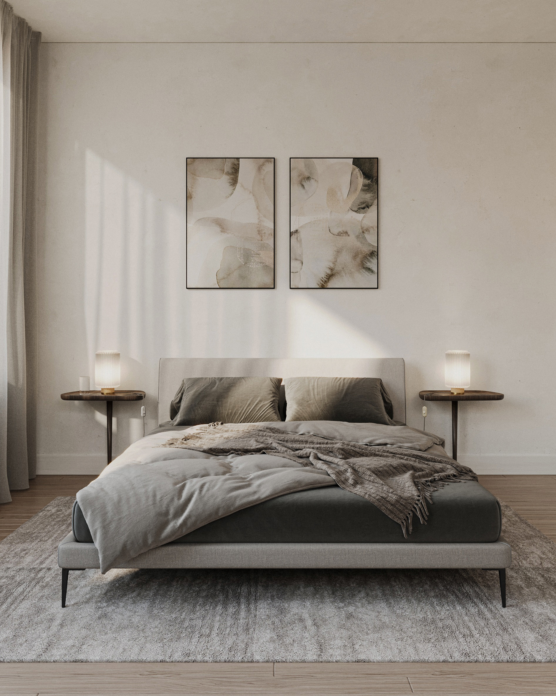 Japandi 室内概念设计丨Laura Dauby-33