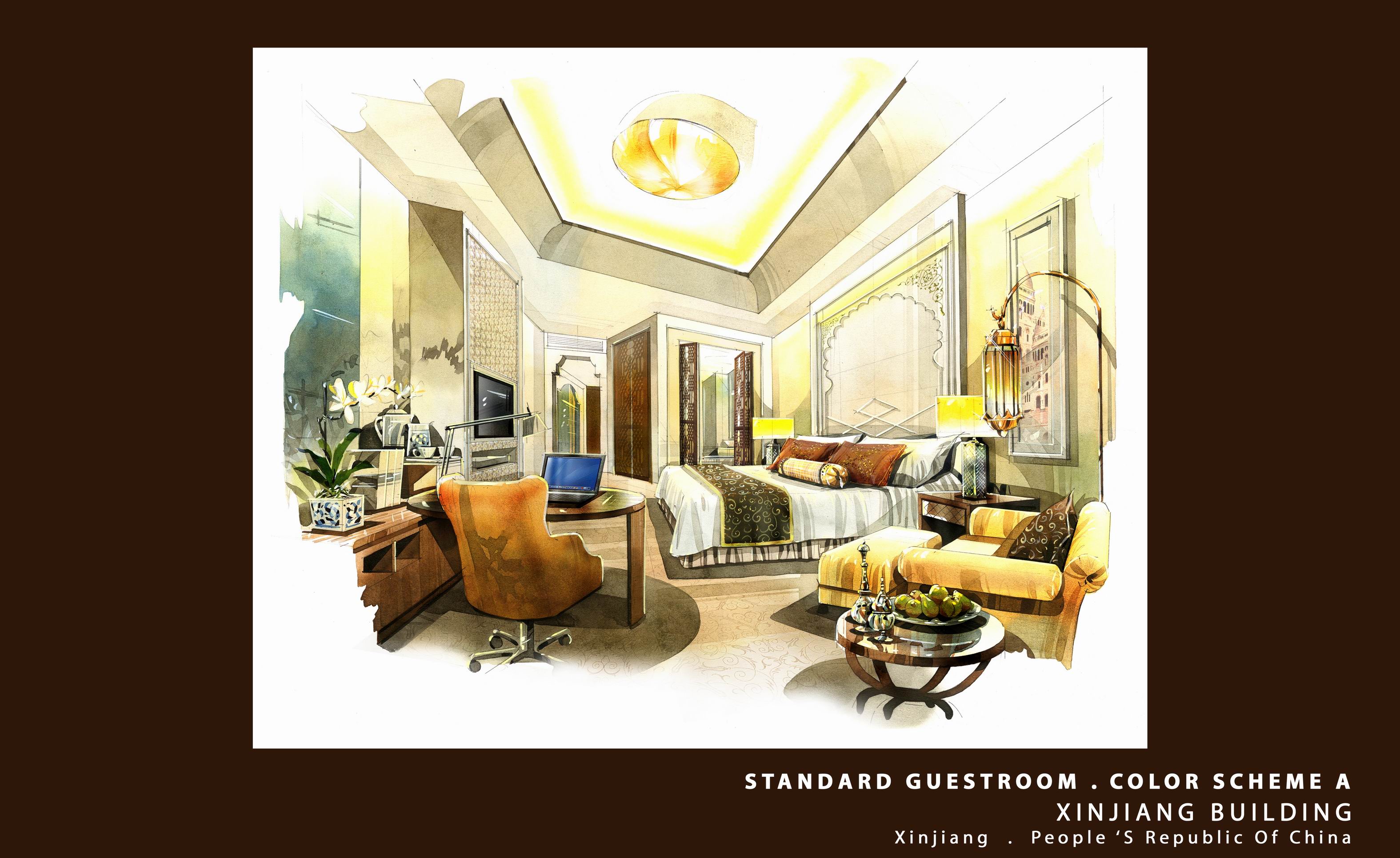 北京新疆大厦设计方案（手绘版）-16