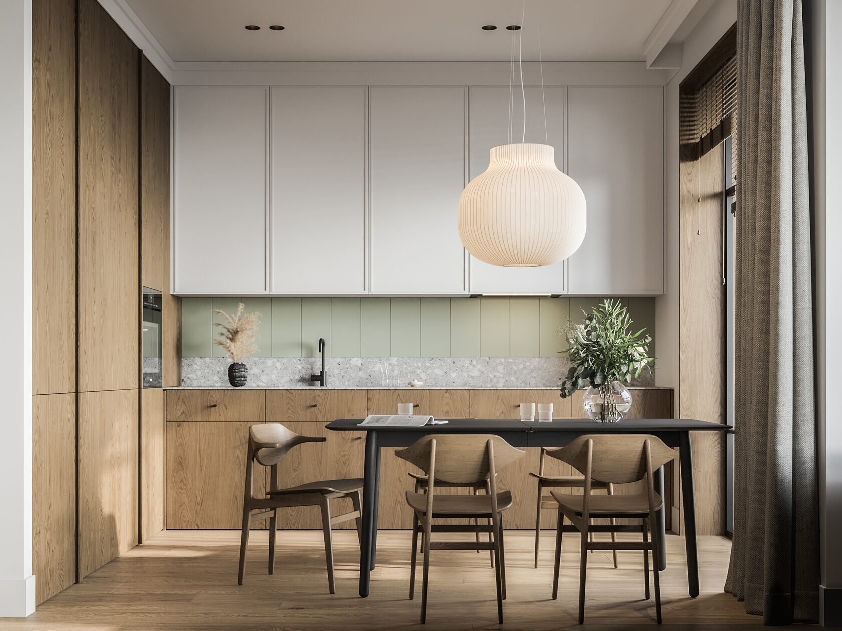 清爽原木风公寓设计 简洁的雅致！-5