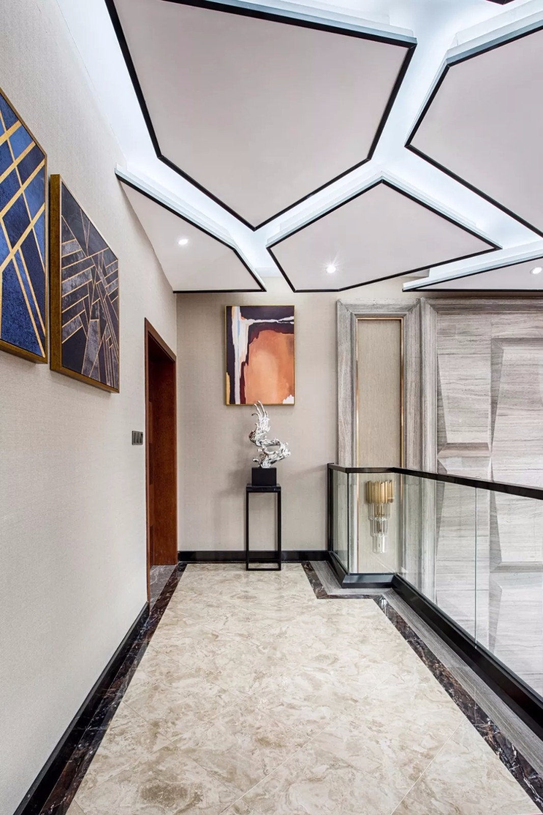 融·质感生活——280㎡首创德尔菲谷7米挑高别墅  唐卡装饰-16