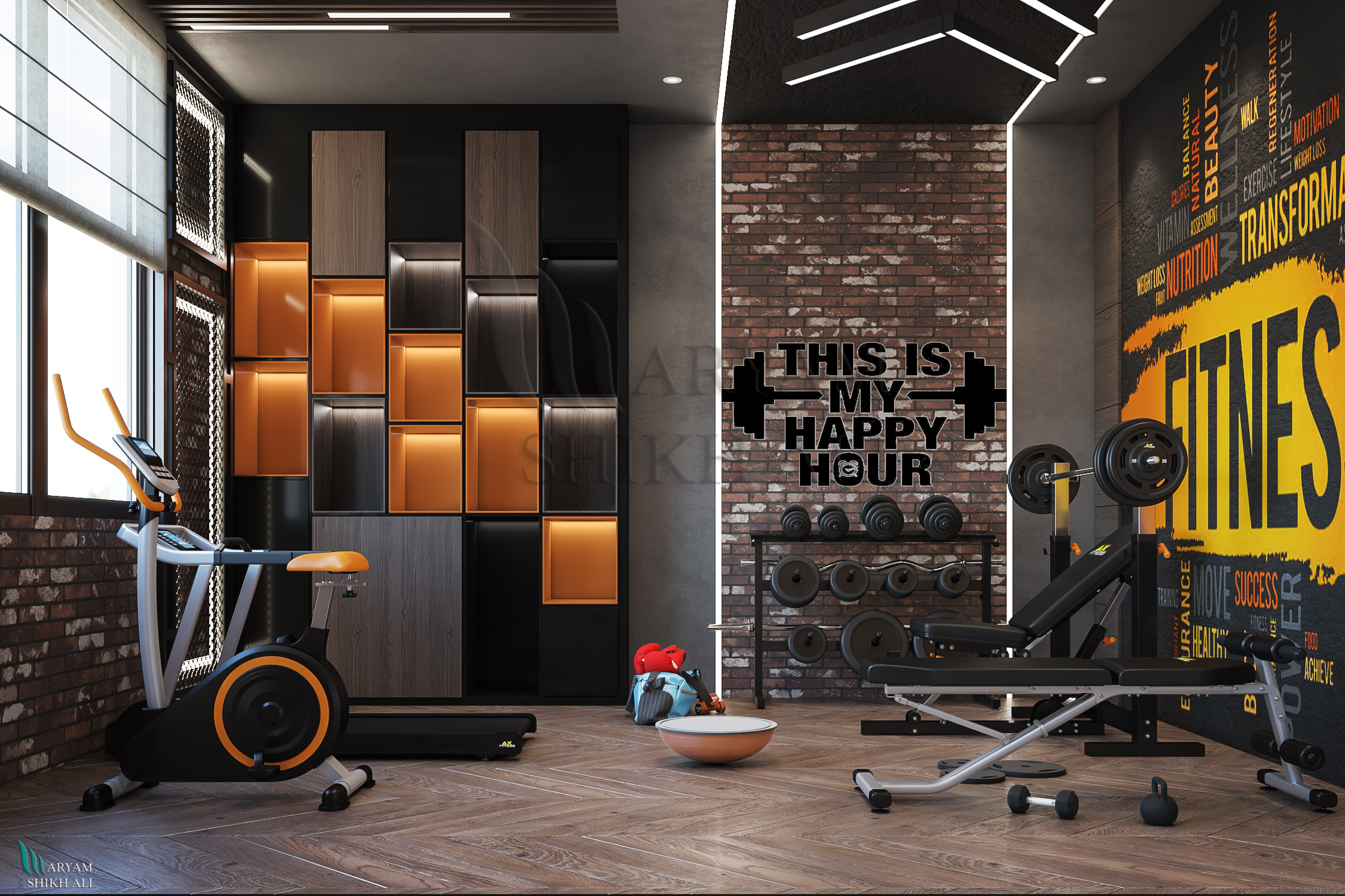 Home gym (Apamia) Dubai-6