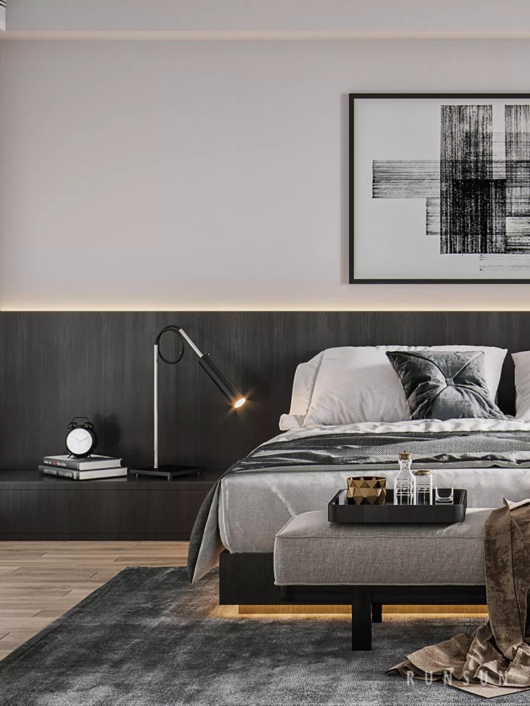 都市新贵之暗色迷迭香 | 朗石设计打造独特归家空间-36