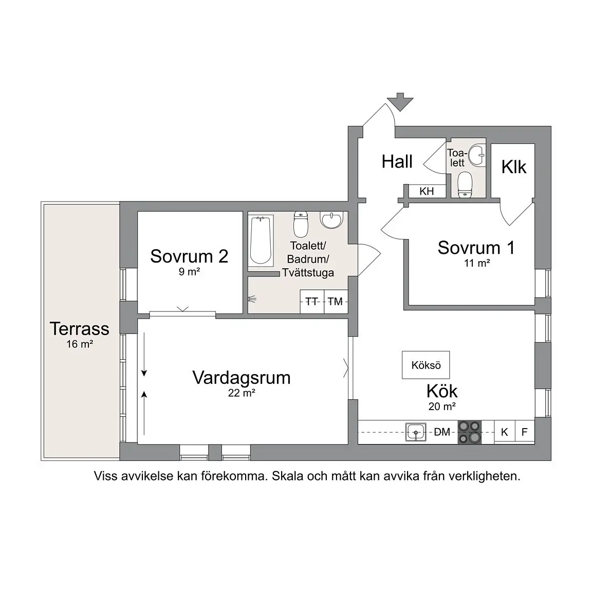 瑞典 88 平米现代厨房设计，美食优先的宽敞生活空间-19