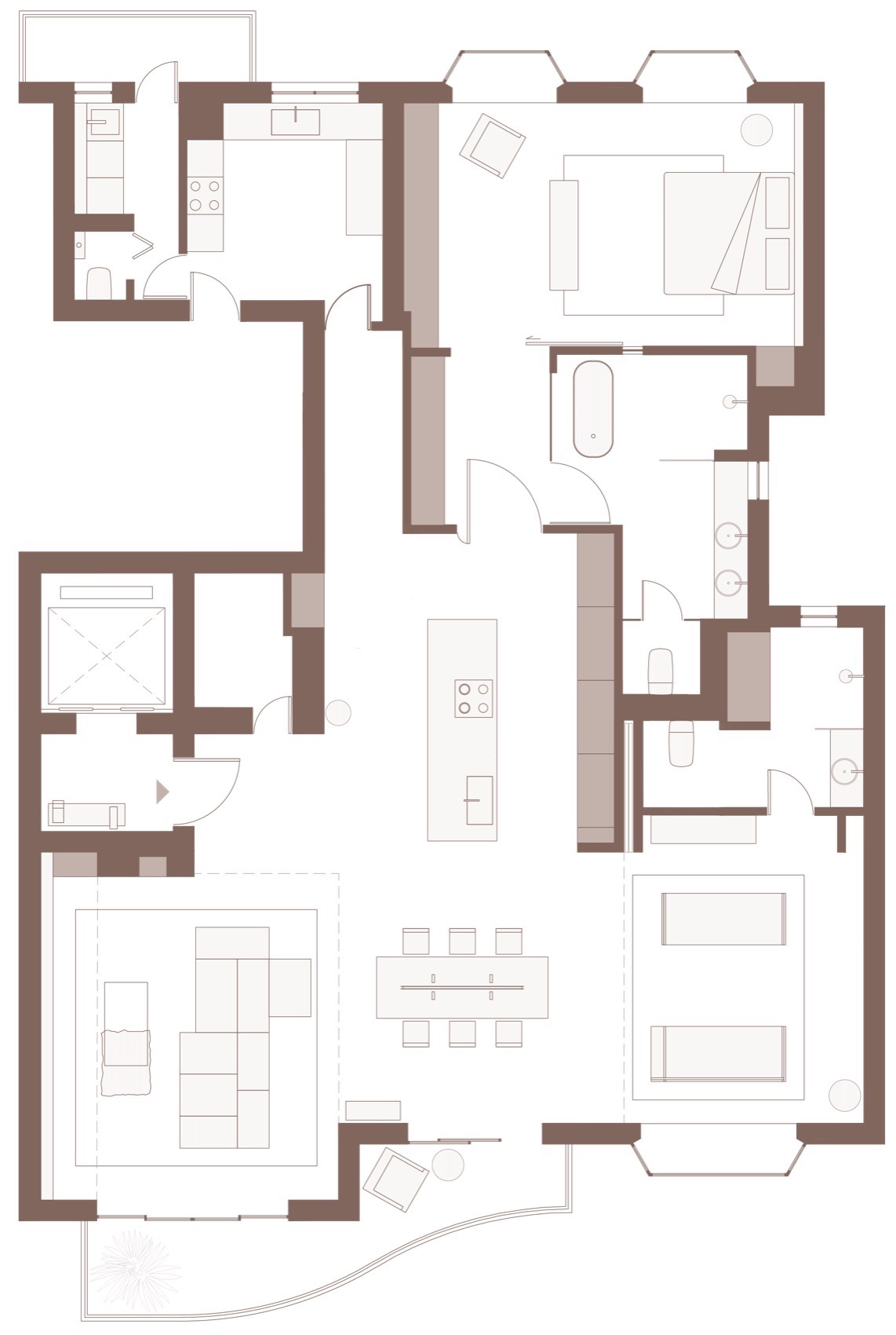 上海260平米艺术公寓设计丨中国上海丨八荒设计-83
