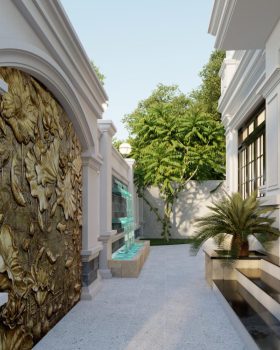 7454. Free Sketchup Villa Exterior Model Download