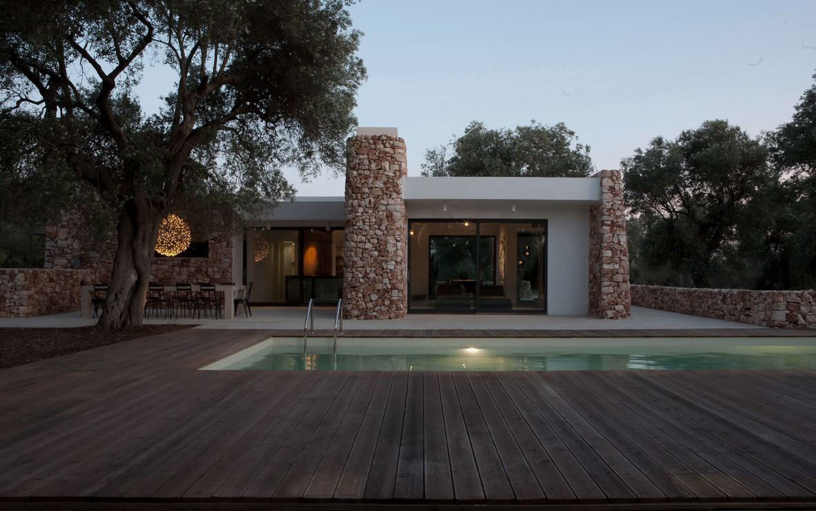 意大利乡村之家 | 原生态石墙与玻璃墙的现代对话-52