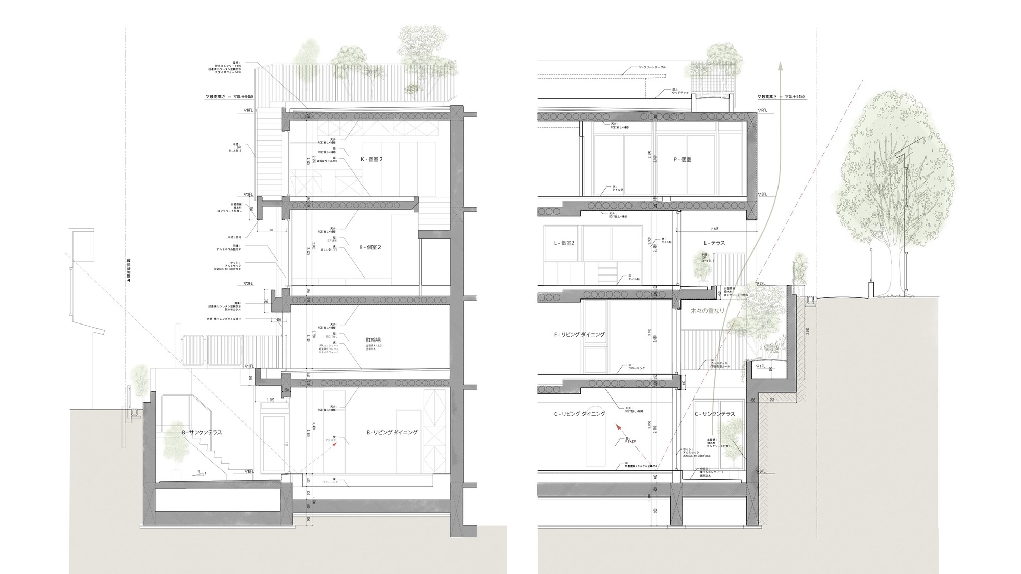 CHIDORI TERRACE 合作住宅综合体丨日本-27