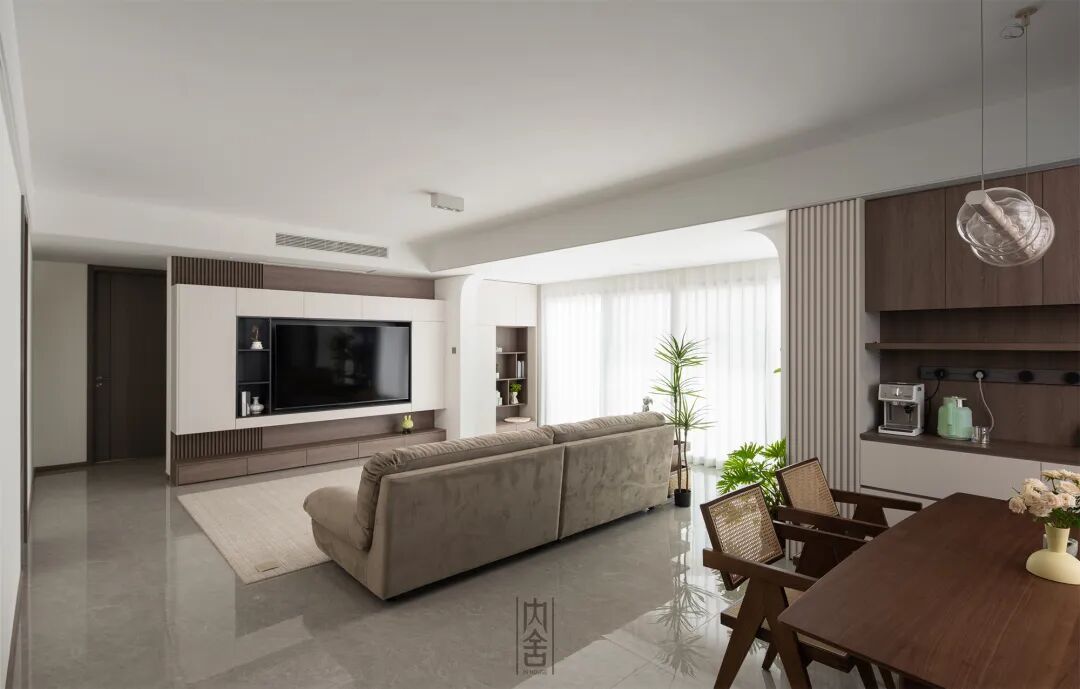 内舍软装丨128㎡现代+中古，细腻刻画时光深处的温柔~-8