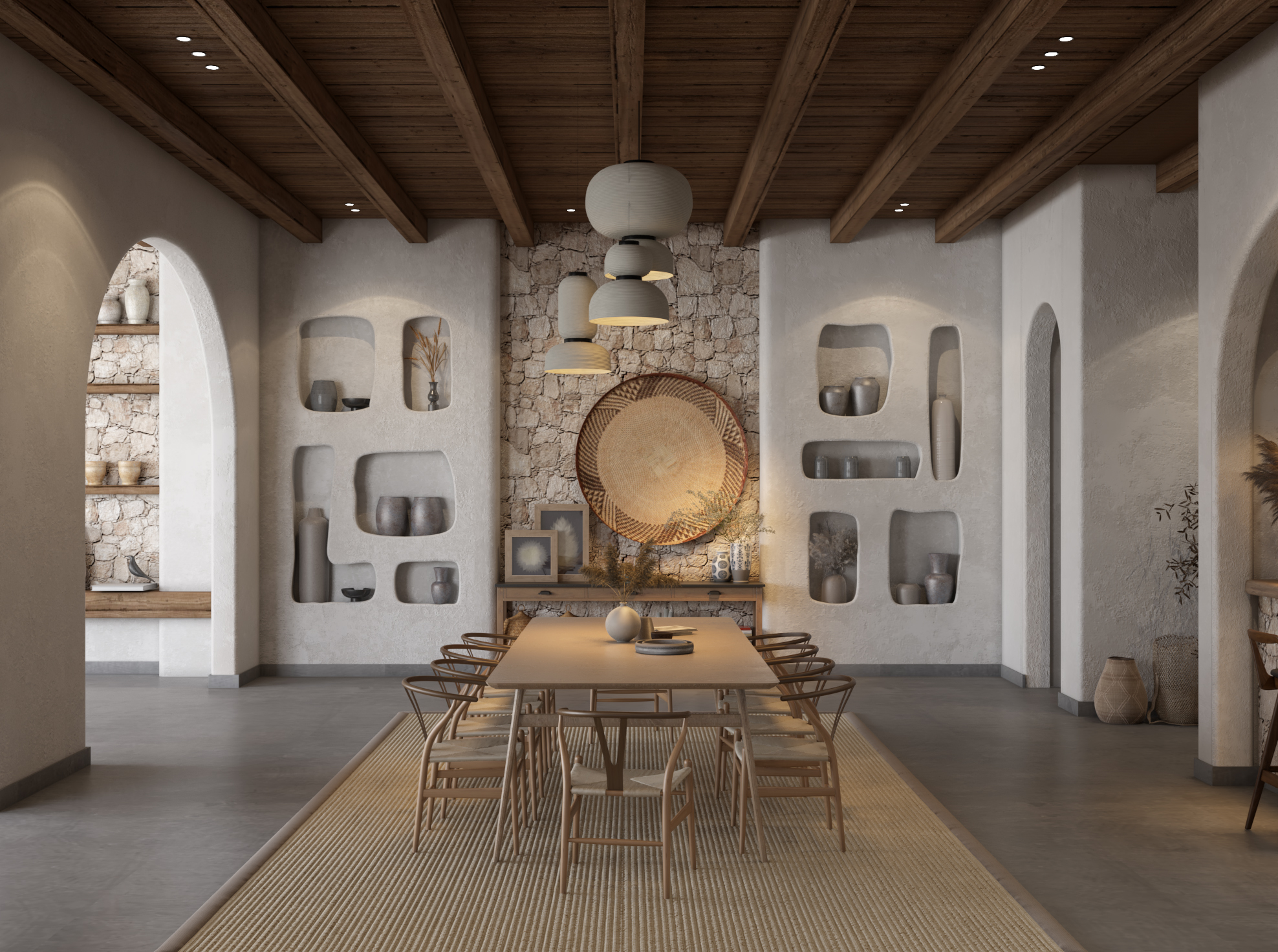 GF地中海风格别墅一层室内设计丨Decoratak Office-6