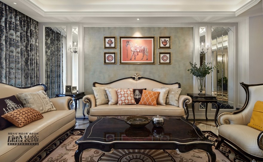 240㎡嘉兴宝石公馆 嘉兴康盛装饰-1