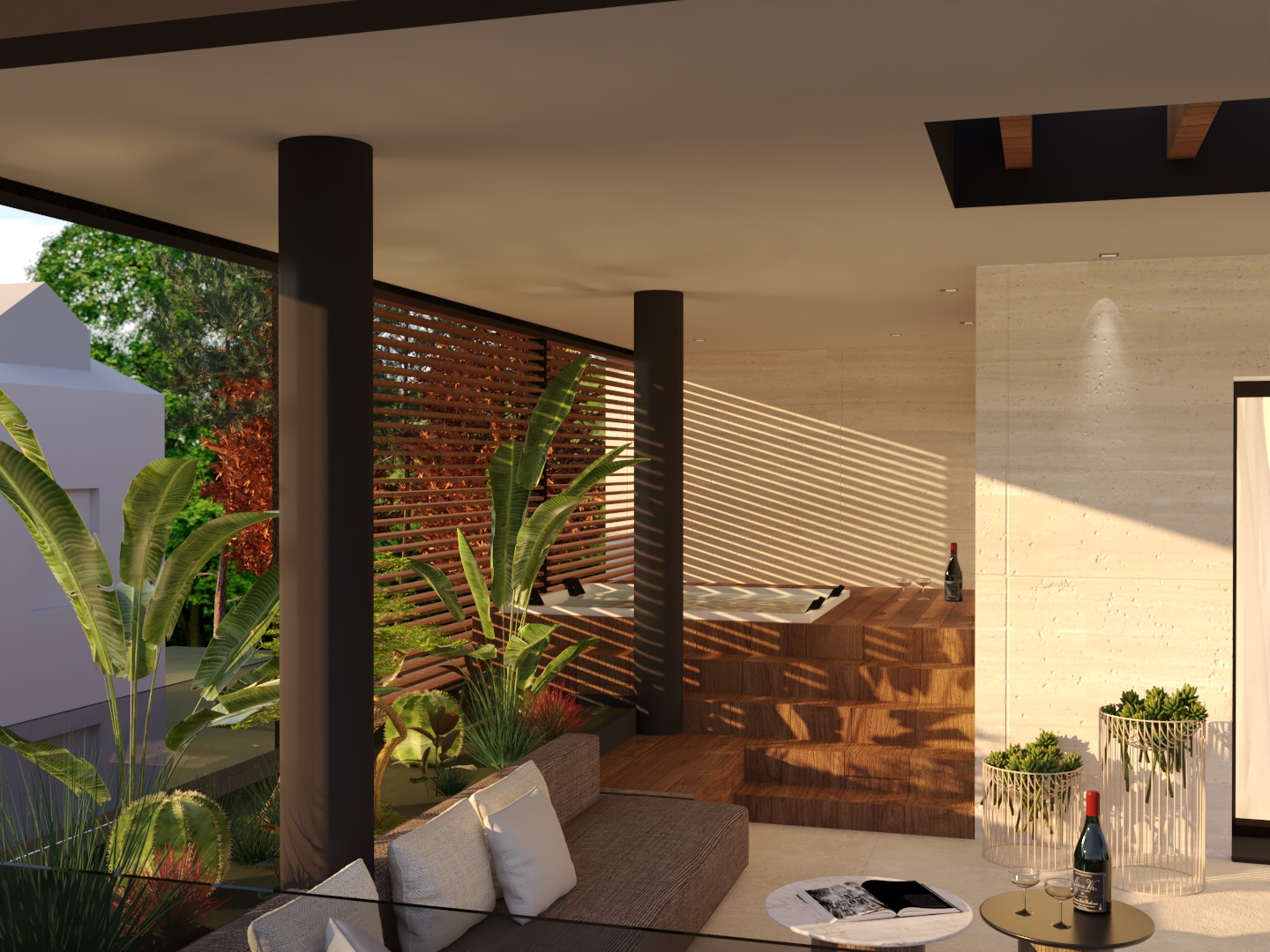 RENDERING AND RENOVATION OF A VILLA IN MILAN-10