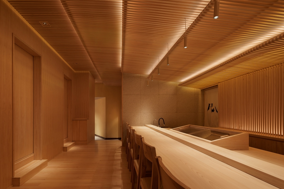 成都香格里拉酒店炉端烧与会席料理空间设计-5