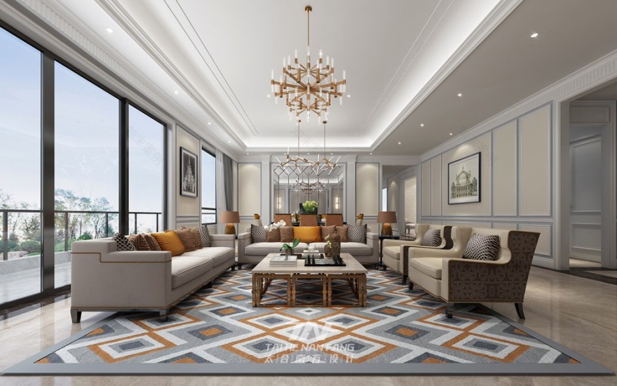 桂平凤凰城A2户型样板房 新古典雅奢-3