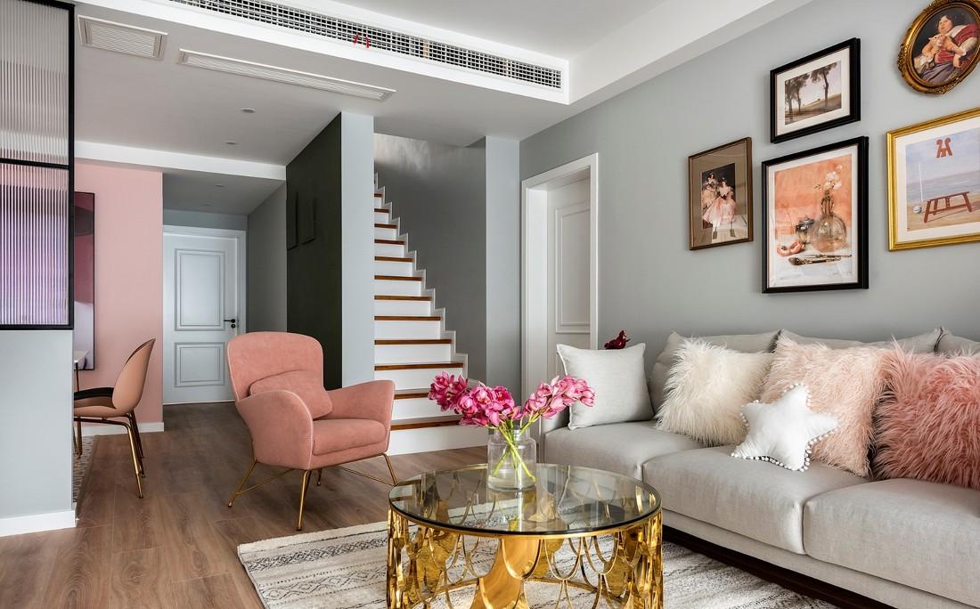 重庆初晨设计 · 童话粉色调平层空间-18