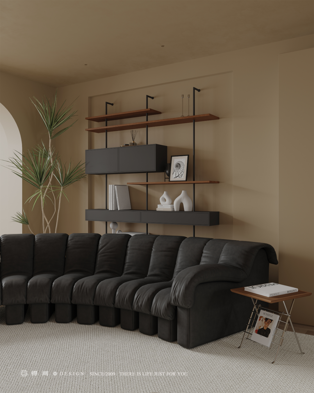 得间设计丨107㎡中古风二人世界，于平凡生活中拿捏住电影里的高级感-42