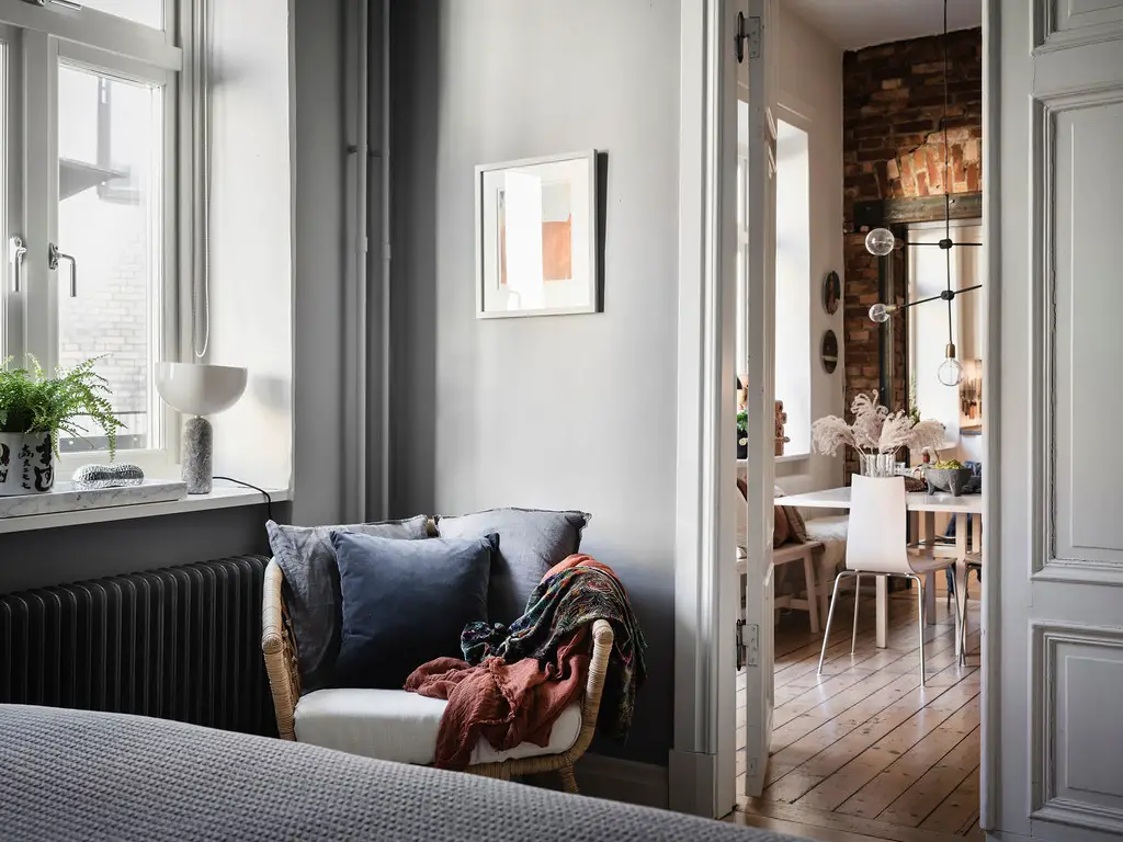 1898 年瑞典建筑,55m2 宁静城市公寓-7