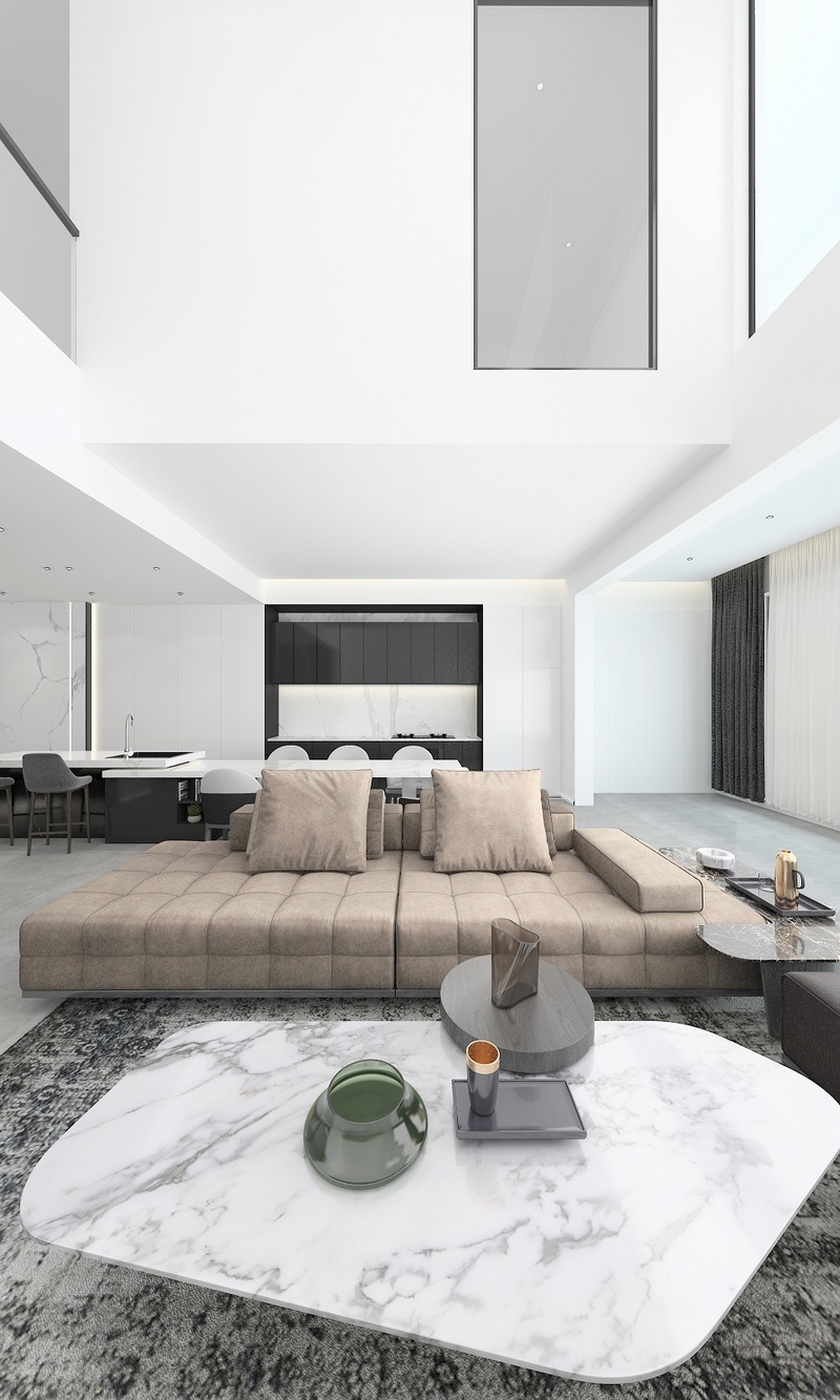 贵阳乐湾国际300㎡简约别墅，九鼎装饰打造空间艺术之美-11