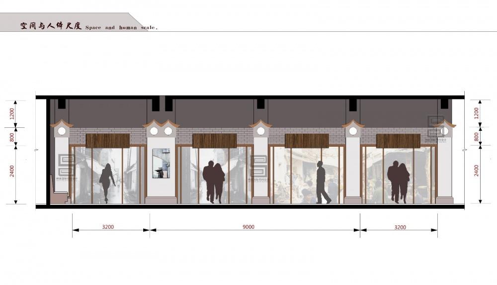 老六安美食街室内设计 | 人体尺度与空间的和谐融合-20