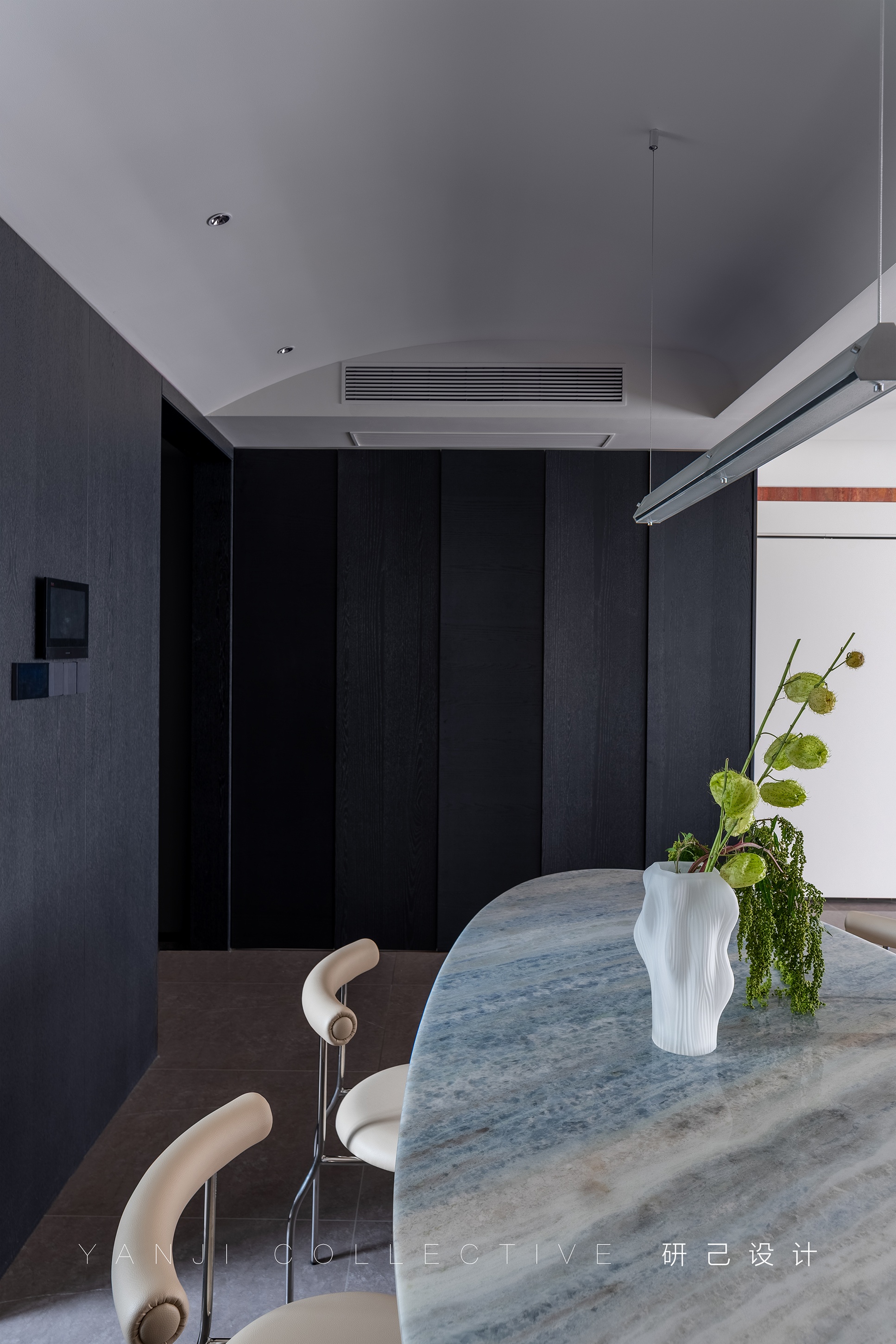 研己实景·142平精装修改造蓝调新家丨中国北京丨研己设计-12
