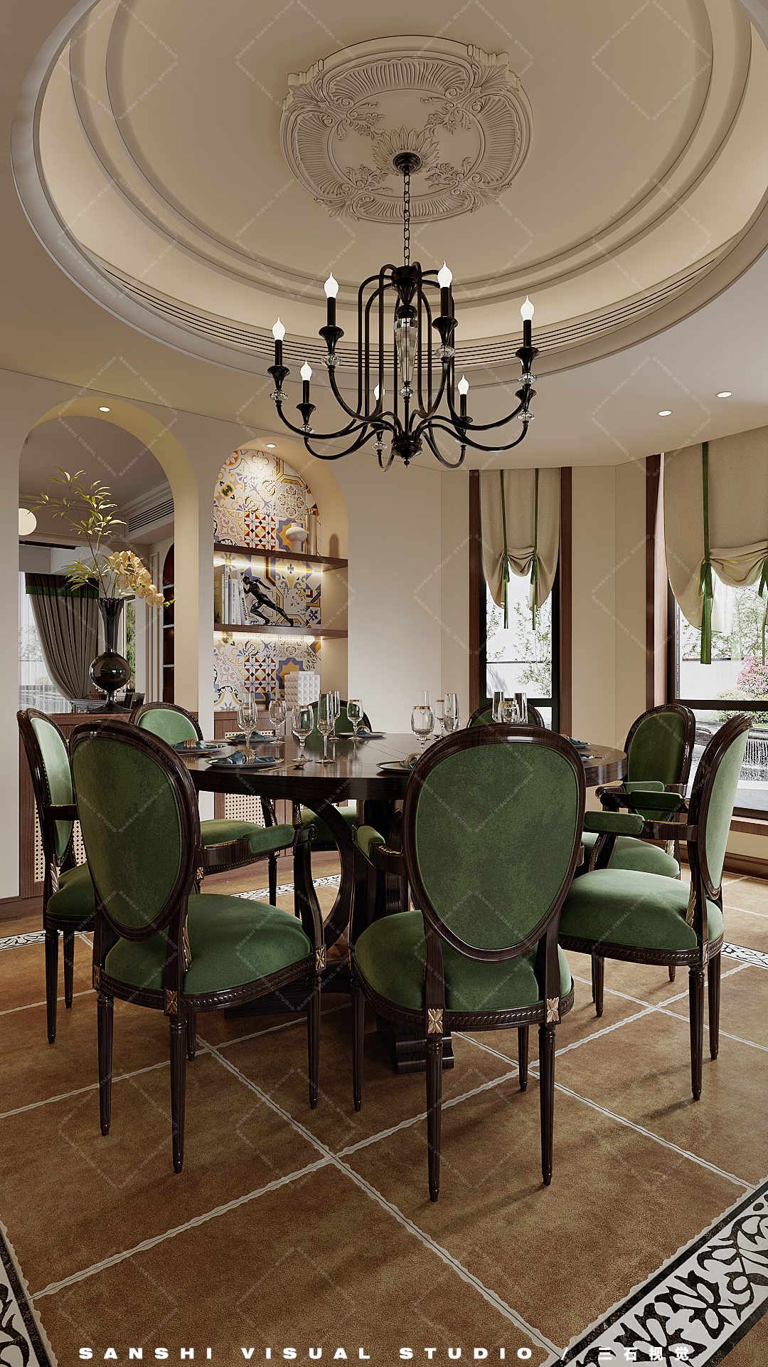 复古美式别墅-28