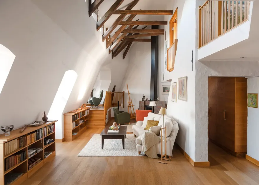 梦幻之居 | 瑞典斯德哥尔摩艺术装饰风格复式公寓-3