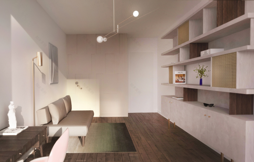 克拉科夫85平米复古风城市公寓设计丨波兰克拉科夫丨Lessness Studio-15