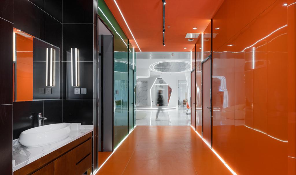 未来科技感高端美容院设计丨研筑国际设计-38