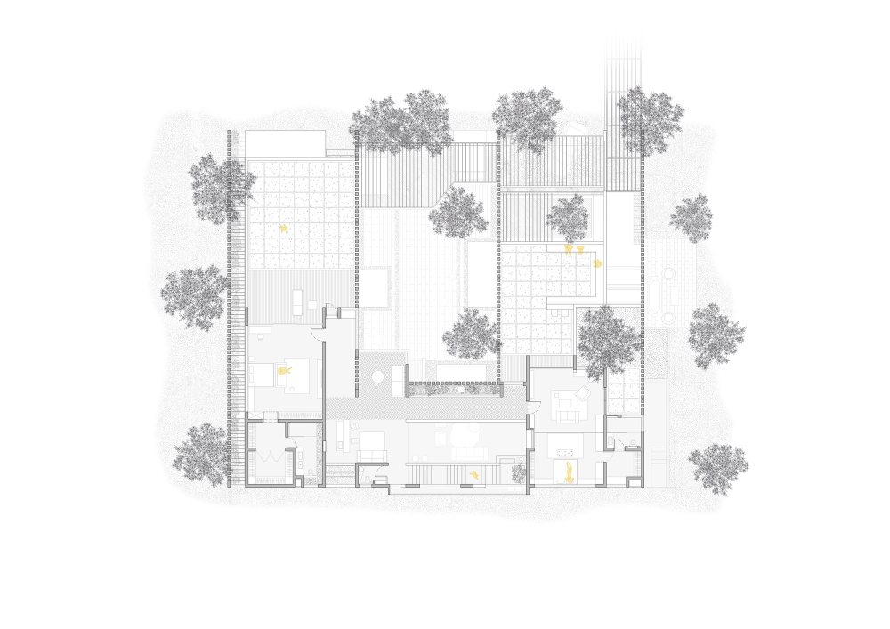 砖面具的房子 · 印度 Hyderabad 的退休住宅设计丨Baba Sashank,Vindhya Guduru-63