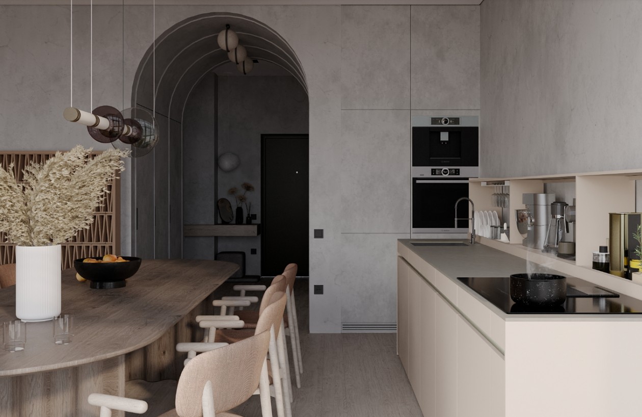 120 平北欧风暖色系日景夜景设计案例-12