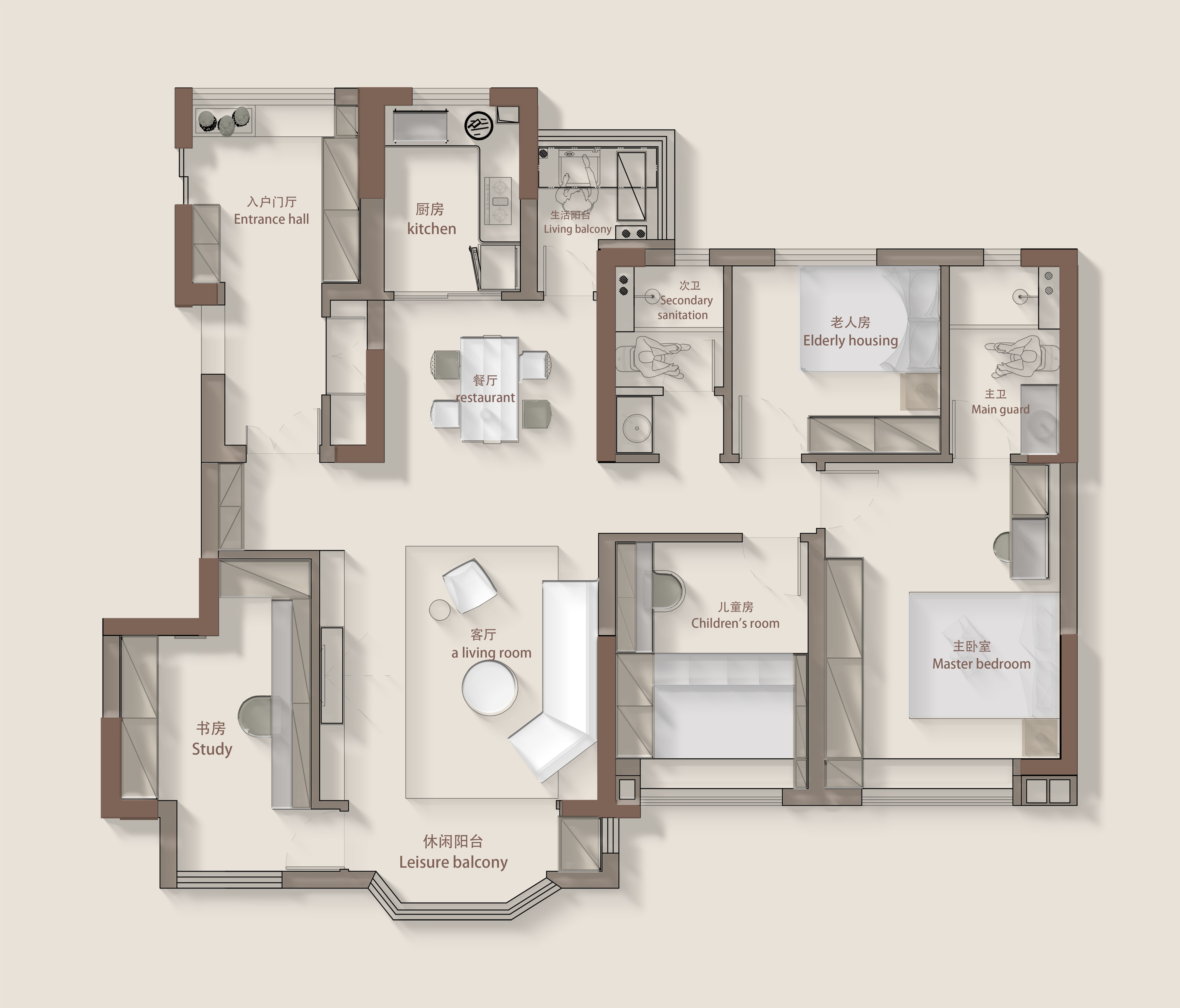 书香“境地”丨成都卢小刚装饰设计-9