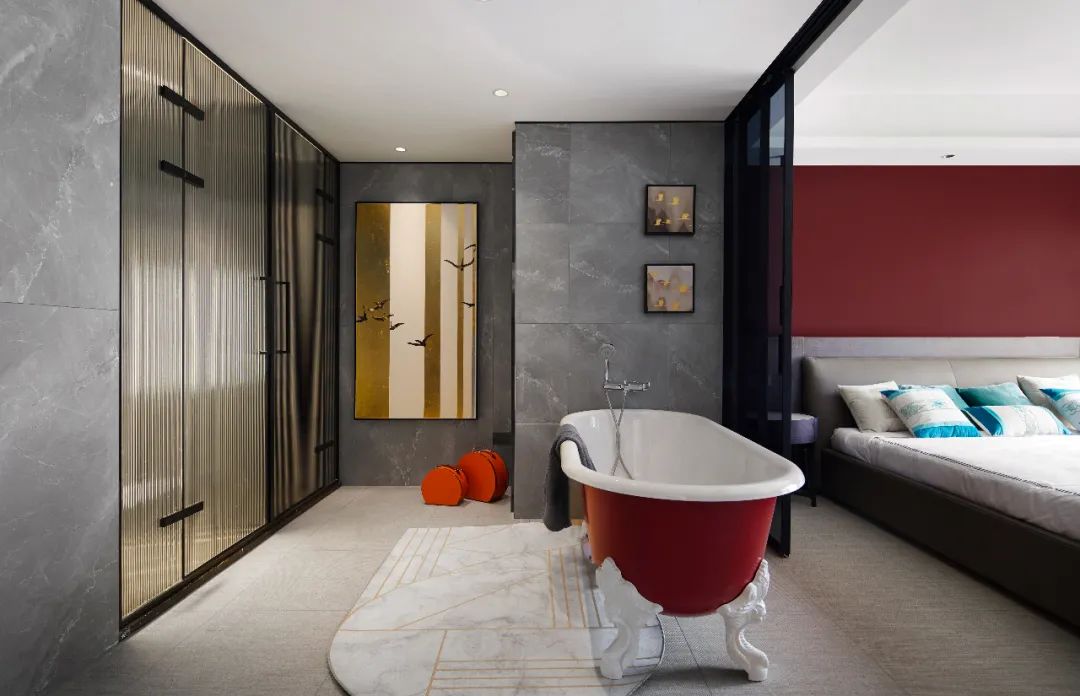 现代轻奢大平层 | 灰奢有度的中央御景社交空间-44