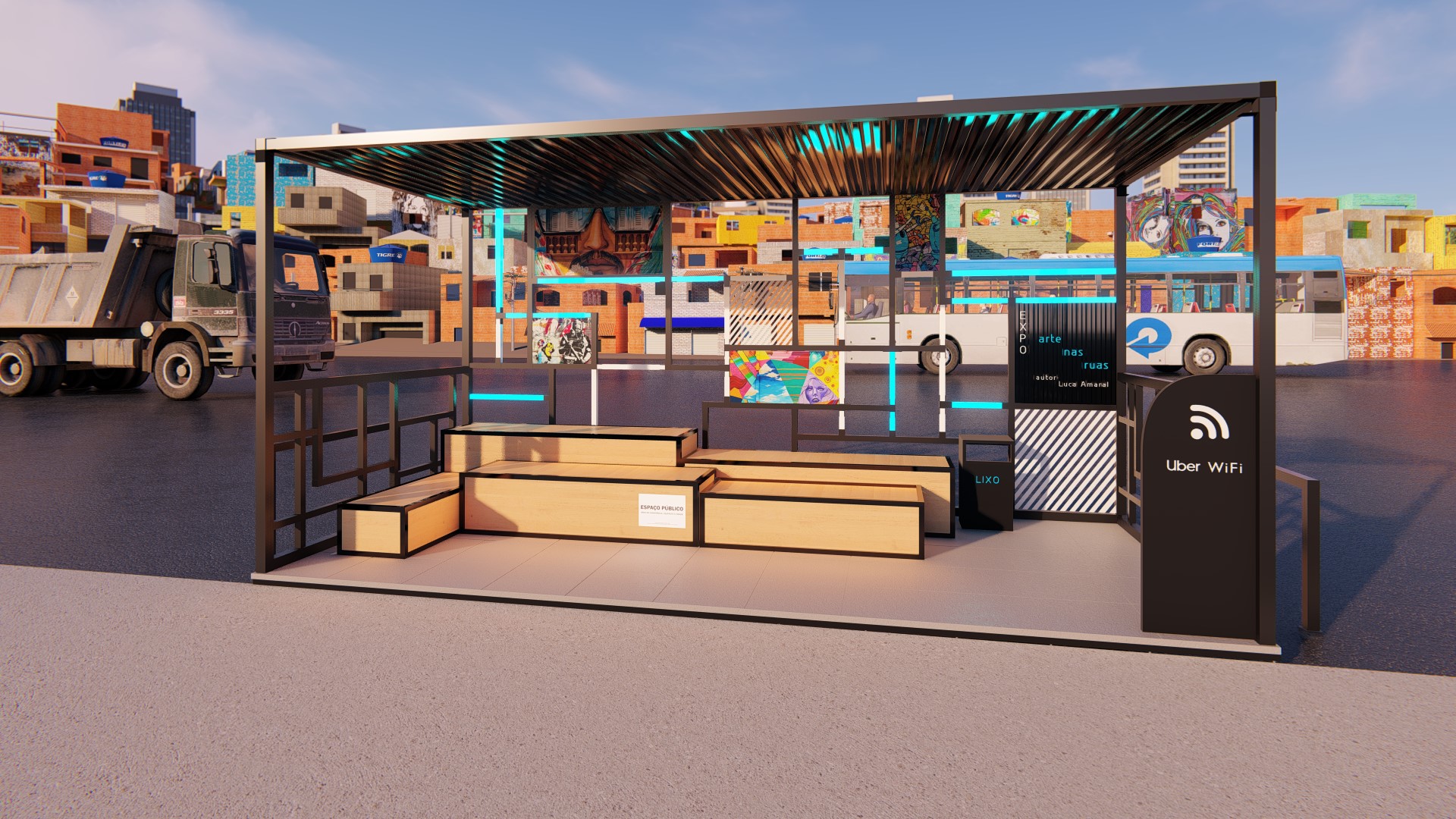 乌伯车站  圣保罗贫民窟丨巴西圣保罗丨Uber 和 InFavela-8